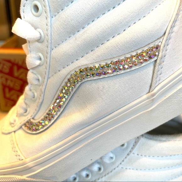 Vans - Custom Bling - Youth,  Ward-Hi size 13 - Picture 8 of 15